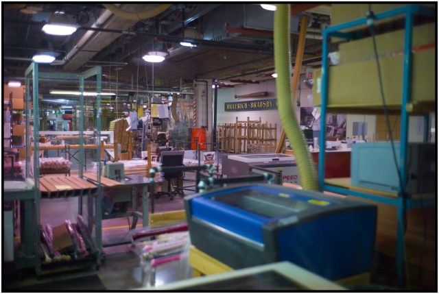 How does one make large quantity of perfect bats? Large CNC lathes. The process is actually quite basic.