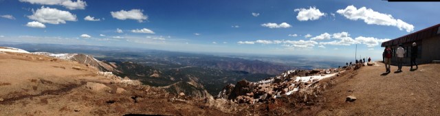 Panoramic shot from the roof of the world.