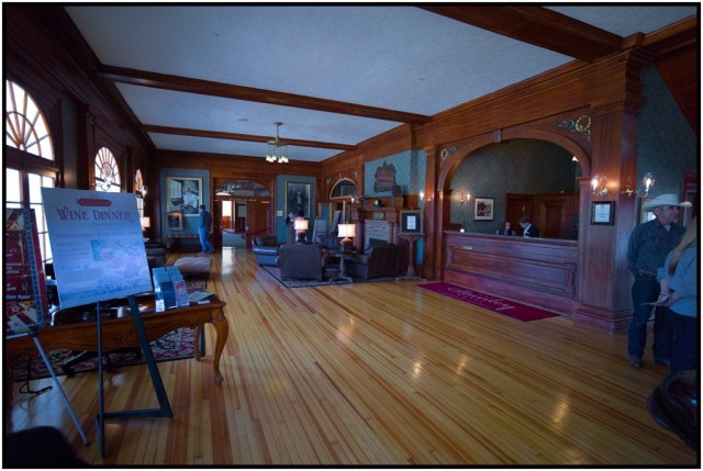 The Stanley lobby and check-in desk.
