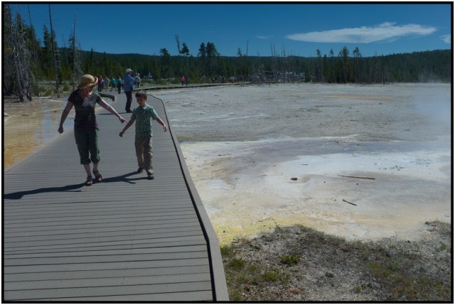 The mud pots. They stink.
