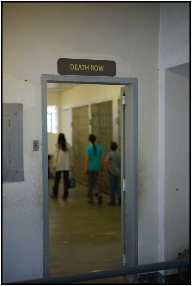 This was a very popular area.  They also show off the room where hanging executions took place - complete with trap door, large lever and pit below.