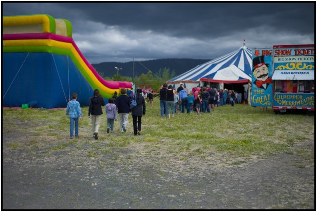 Outside the Big Top