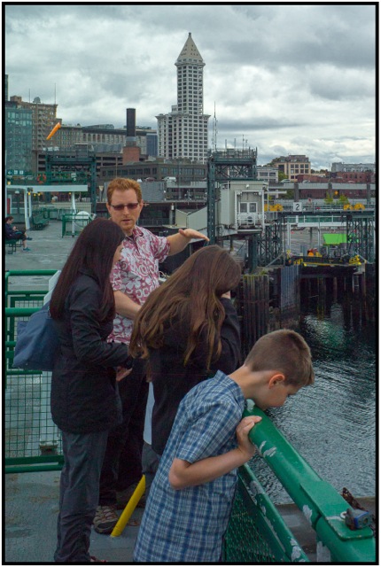 Heading out on the ferry to Bainbridge Island.