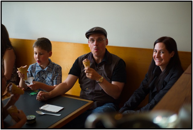 Ice cream at Molly Moo's.